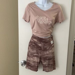 Pajama top and short from DANSKIN , like new , size s